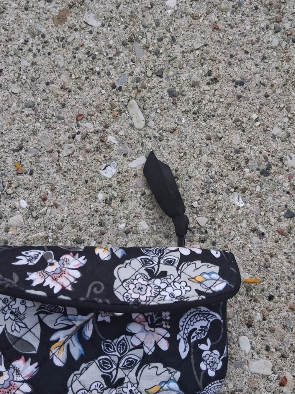 Floral Clear-Window Zipper Pouch
